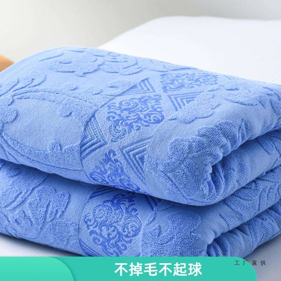 上海老牌棉质毛巾被100棉质老式毛巾毯夏季薄款成人毯子午睡盖毯