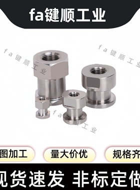不锈钢浮动接头 FJRSS内螺纹外六角简易型不锈钢浮动 FJCLS10-1.5
