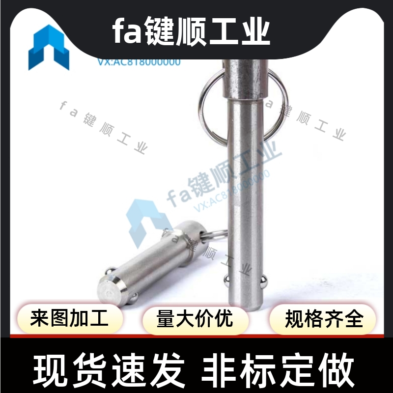 插销 快卸销 球头锁紧销 拉环重型插销 高品质 直径5 6 VCN114