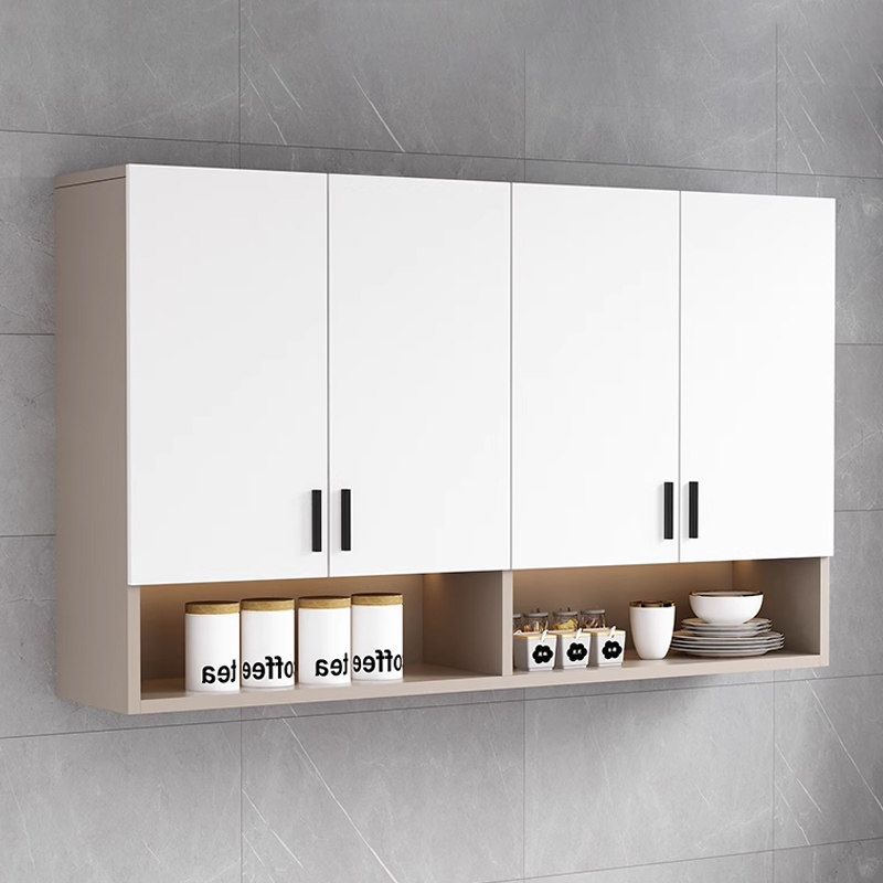 包安装吊柜实木厨房壁挂墙上储物柜壁橱阳台置物柜卫生间墙柜挂壁