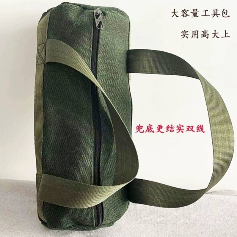 特厚帆布袋配重结实木工图片