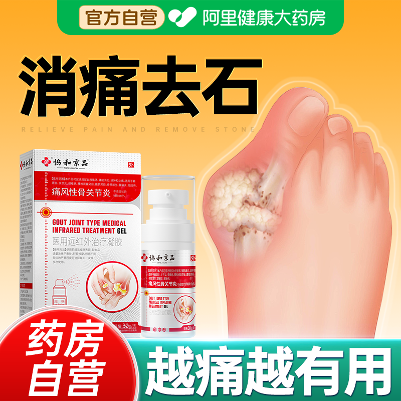 痛风冷敷疑胶降尿酸溶石去结晶专用非缓解关节疼痛通风止痛膏凝贴