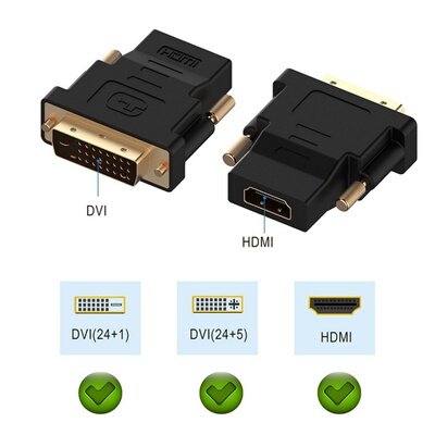高清DVI转HDMI转接头电脑带音频dvi公24+1转hdmi母高清线转换头