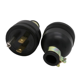 20A125V美标组装插头台湾日本两扁一圆橡胶防摔可拆接线美式插头