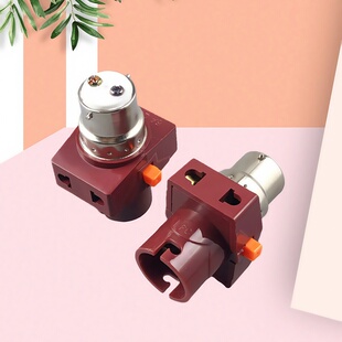 卡口灯头转插座带开关灯口转换器一体多功能分火灯座老式B22卡口