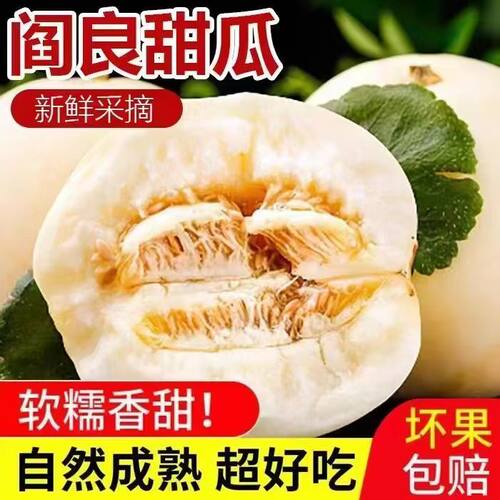 正宗陕西阎良甜瓜新鲜水果当季整箱包邮蜜瓜脆小籽白瓜蜜香瓜时令