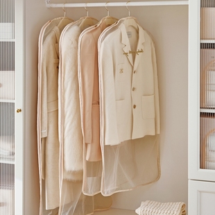 欧根纱防尘罩貂皮大衣专用加宽防尘罩欧根纱挂衣袋皮草水貂套透气