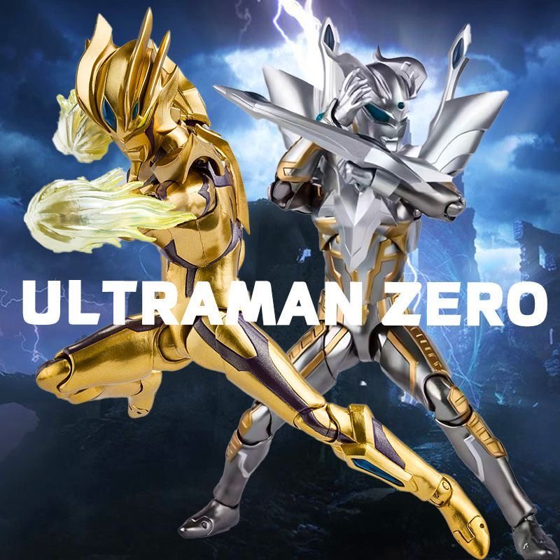 새로운 다크 그리지오 골드 인피니티 제로 다중 관절 울트라 이동식 울트라맨 피규어 SHF 보이 장난감