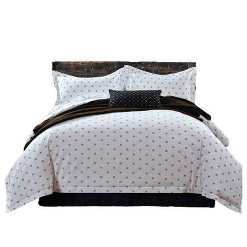 如家酒店宾馆包邮床上用品四件套快捷酒店全棉客房被套白色印章花