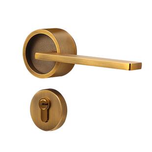 简约锌合金静音锁芯防盗分体门锁家用卫生间卧室木门执手门锁