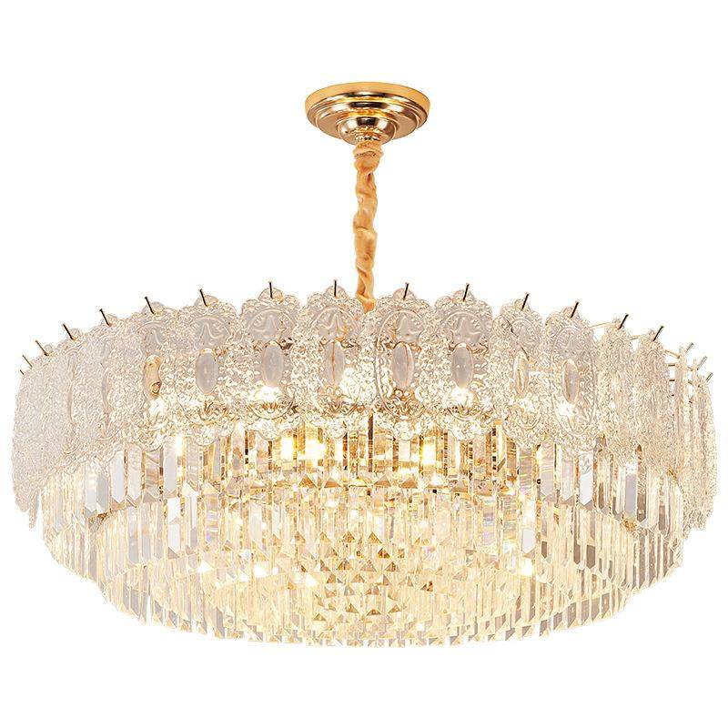 奶油风轻奢客厅水晶吊灯法式护眼新款大气大厅主灯卧室餐厅吊灯具,家装灯饰光源,智能吊灯,淘宝优惠券,粉丝福利购,淘宝优惠卷