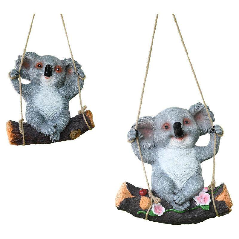 树脂仿真考拉熊猫挂饰户外别墅庭院花园树上挂件园林景观装饰小品,家居饰品,户外/庭院摆件,淘宝优惠券,粉丝福利购,淘宝优惠卷