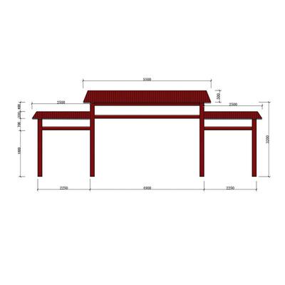 定制防腐木门楼门头实木大门景区农家乐菜园村口别墅田园门楼庭院