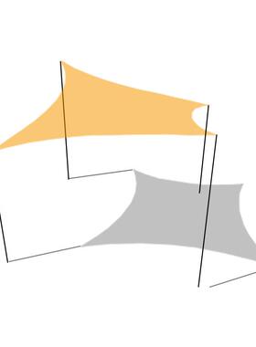 墨绿色三角形遮阳帆庭院阳台泳池遮阳帆180克抗老化遮阳网防晒网