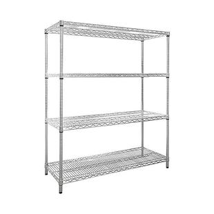 仓储货架镀铬置物架加厚家用线网架不锈钢周转车展示架储物架