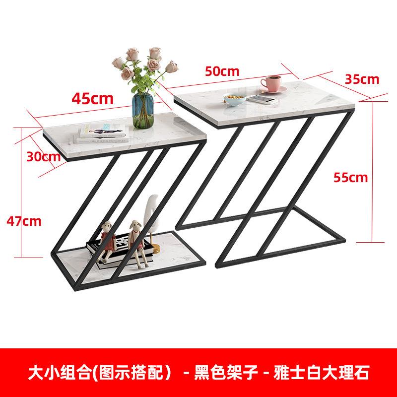 北欧边几时尚双层客厅小户型小茶几沙发边角几现代简约组合边角柜