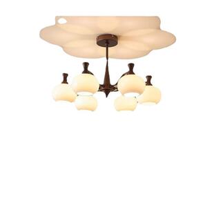 客厅吊灯美式中古风餐厅大厅主灯法式复古南洋风卧室灯具高级感