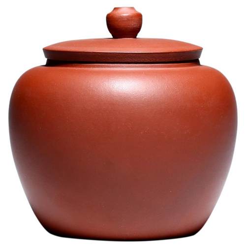 宜兴源头厂家紫砂茶罐密封储茶罐家用茶仓防潮茶叶罐41374纳福罐