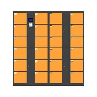 智能电子存包柜超市人脸识别寄存柜微信扫码储物柜刷卡条码存放柜