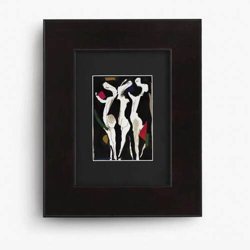 中古风挂画装饰画客厅墙上抽象沙发背景墙玄关高级感房间美式壁画