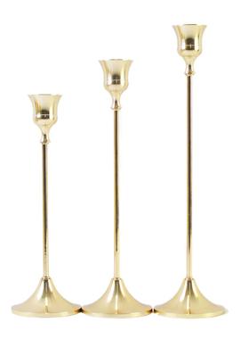 北欧金属酒杯烛台电镀黄铜色烛台工艺品摆件婚庆装饰ins摄影道具