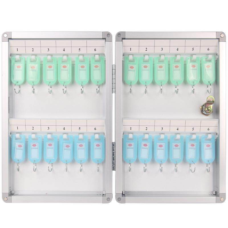 铝合金钥匙管理箱壁挂式汽车钥匙柜房地产中介钥匙收纳盒挂墙24位,商业/办公家具,邮筒/信报箱,淘宝优惠券,粉丝福利购,淘宝优惠卷