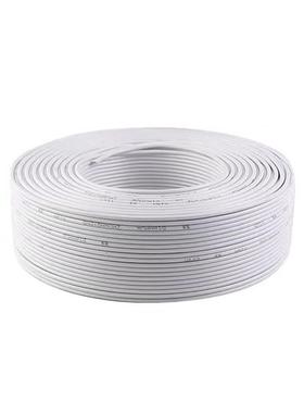 无氧铜HYV电话线二芯四芯HYA通讯线缆工程白色室内圆形RJ11/200米