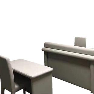 谈话室防撞办公桌椅纳米棉防撞软包桌椅墙面防撞家具阻燃防火桌椅