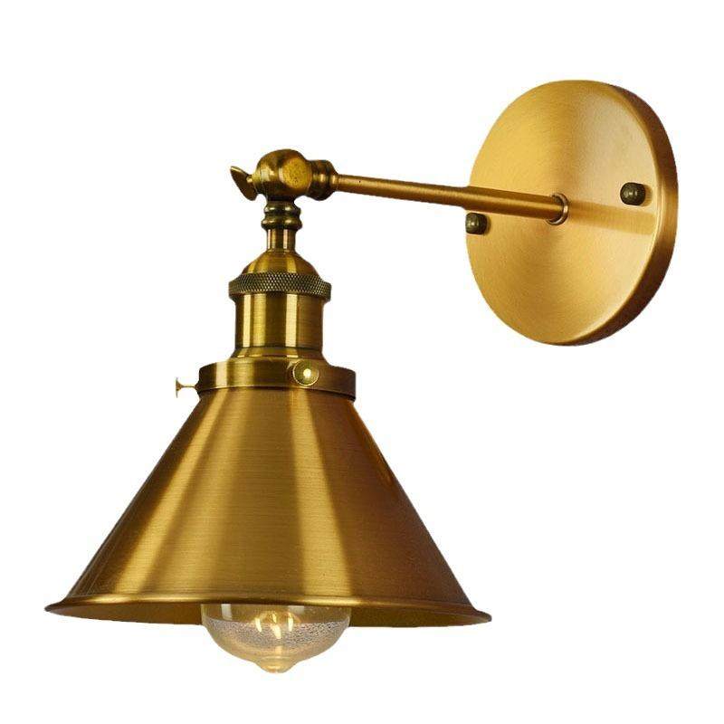 北欧壁灯工业风伸缩摇臂灯罩灯具客厅卧室床头灯简约仿古铜色墙灯,家装灯饰光源,壁灯,淘宝优惠券,粉丝福利购,淘宝优惠卷