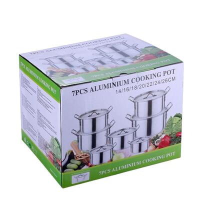 厂家直销铝锅7件套中东锅7件套铝锅双耳铝锅cookware