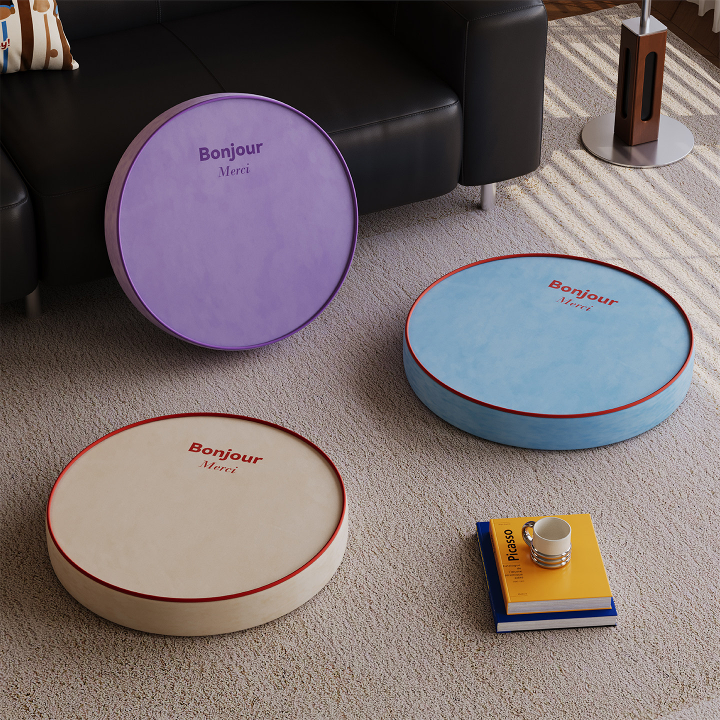 莫兰迪纯色蒲团懒人阳台榻榻米飘窗坐垫客厅地毯地上看书坐墩椅垫,居家布艺,蒲团,淘宝优惠券,粉丝福利购,淘宝优惠卷