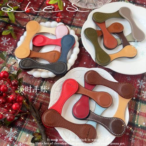 溪时手帐 磁力扣mbox/sully/pueblo/arizona意大利皮真皮饰品磁吸