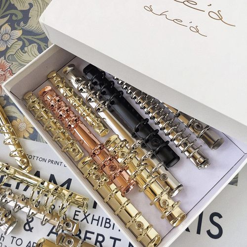 溪时手帐 活页夹活页环金属夹装订夹M5/A8/A7/A6/A6奇葩A6/A5/PUO