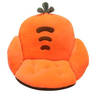 Integrally sedentary office chair cushion cushions the seat