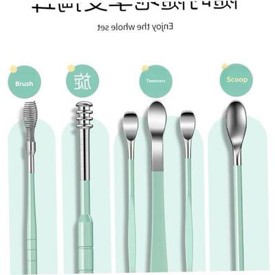 6PCS Ear Cleaner Wax Removal Tool Earpick Sticks Earwax Remo