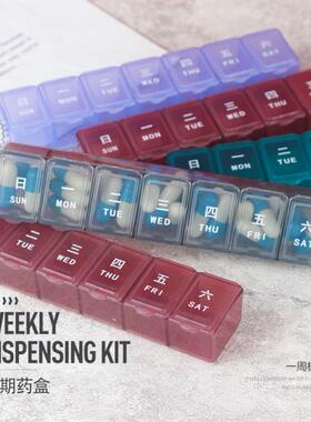 Pill Box Holder Weekly Medicine Storage Organizer Container