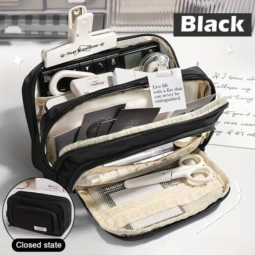 Cute Multi Layer Pencil Case Pouch, Large Capacity Pen Case