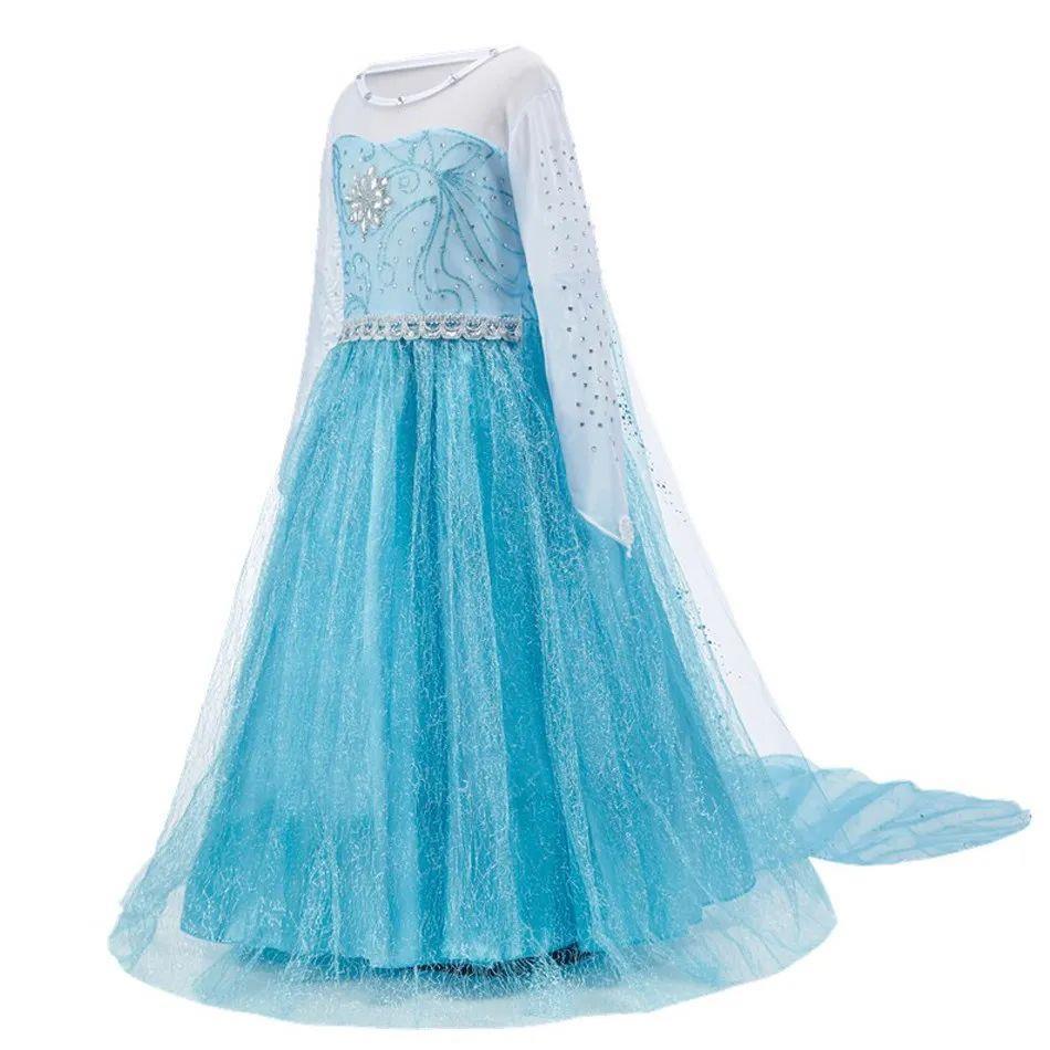 3 4 5 6 7 8 9 10 Years Children Princess Dress Kids Elsa Cos