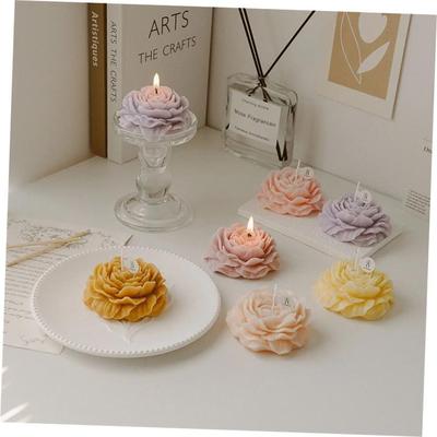 Candle Peony flower modeling gift decoration Mothers Day