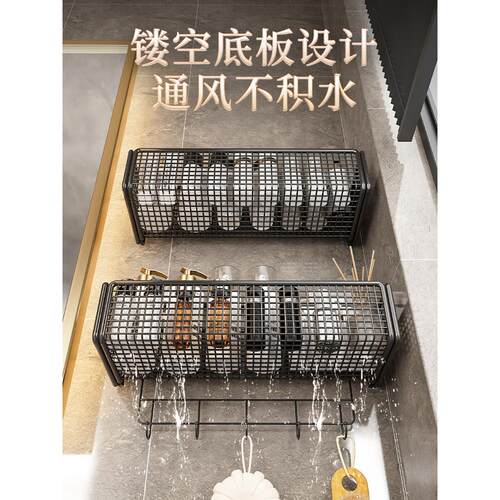 Bathroom Shelves Kitchen Wall Shelf Shower Storage Rack挂架