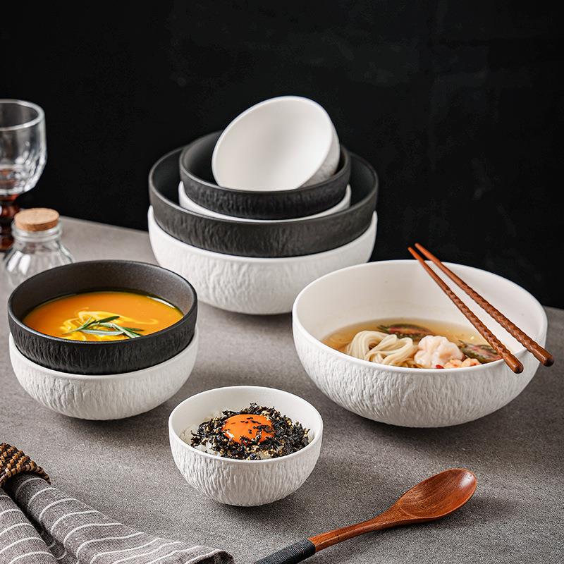 Ceramic white 8 soup bowl tableware 4.5 dining bowl