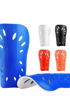 1 Pair Football Shin Pads Plastic Soccer Guards Leg Protecto
