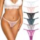 Set Underwear Mesh Thong 2PCS Panties Transparent Women Wome