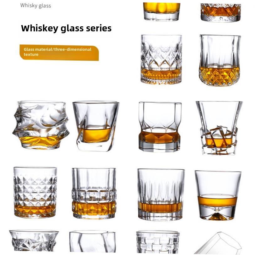 lead-free wine whiskey glass home beer glass cup set europea