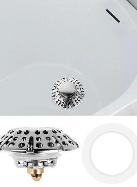 Pop Up Bathtub Drain Plug Brass Tub Drain Stopper with