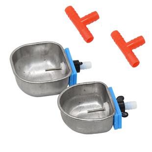 Stainless Steel Rabbit Water Bowl Farm Rabbit Automatic Drin