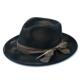 Paint Finish Jazz Distressed Hat 毛呢毡礼帽