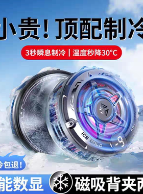 TEC半导体冰封制冷磁吸手机散热器背夹超静音主播打游戏吃鸡降温