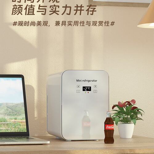 10L跨境车载冰箱迷你小冰箱车家两用宿舍租房冷暖两用美妆冷藏箱