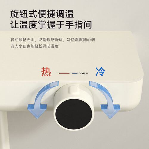 奶白色全铜淋浴花洒套装恒温家用简易枪灰色分体式增压沐浴喷头